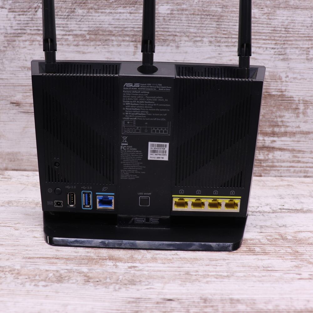 ASUS RT-AC68U AC1900 Dual-Band Wireless WiFi Gigabit Router 2.4GHz 5.0GHz